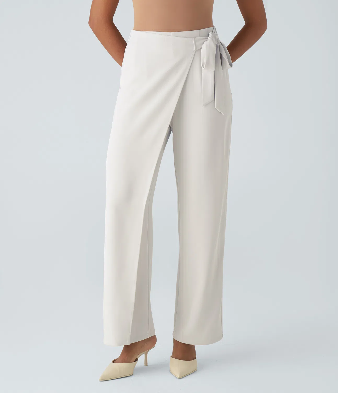 Cara™ | High-Waisted Broek met Wijde Pijpen