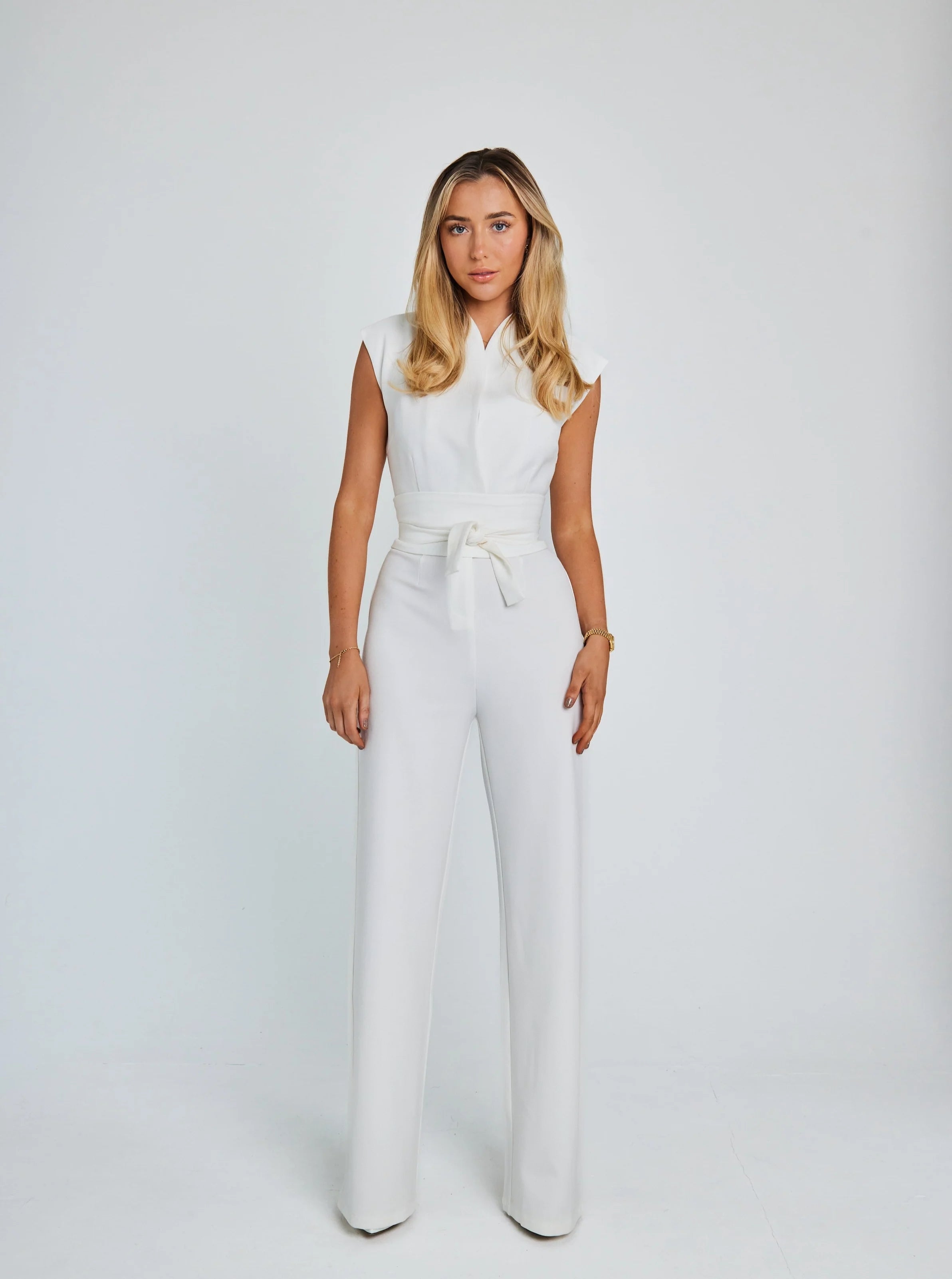 Lucille™ | mouwloze Jumpsuit met riem