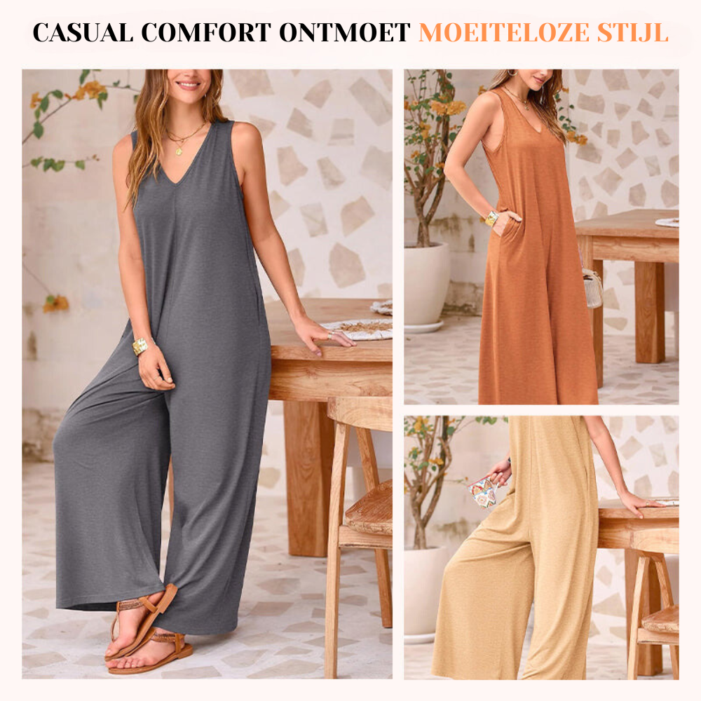 Elijah™ | Elegante jumpsuit met V-hals