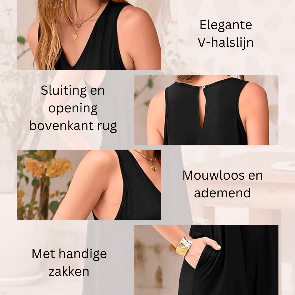 Elijah™ | Elegante jumpsuit met V-hals