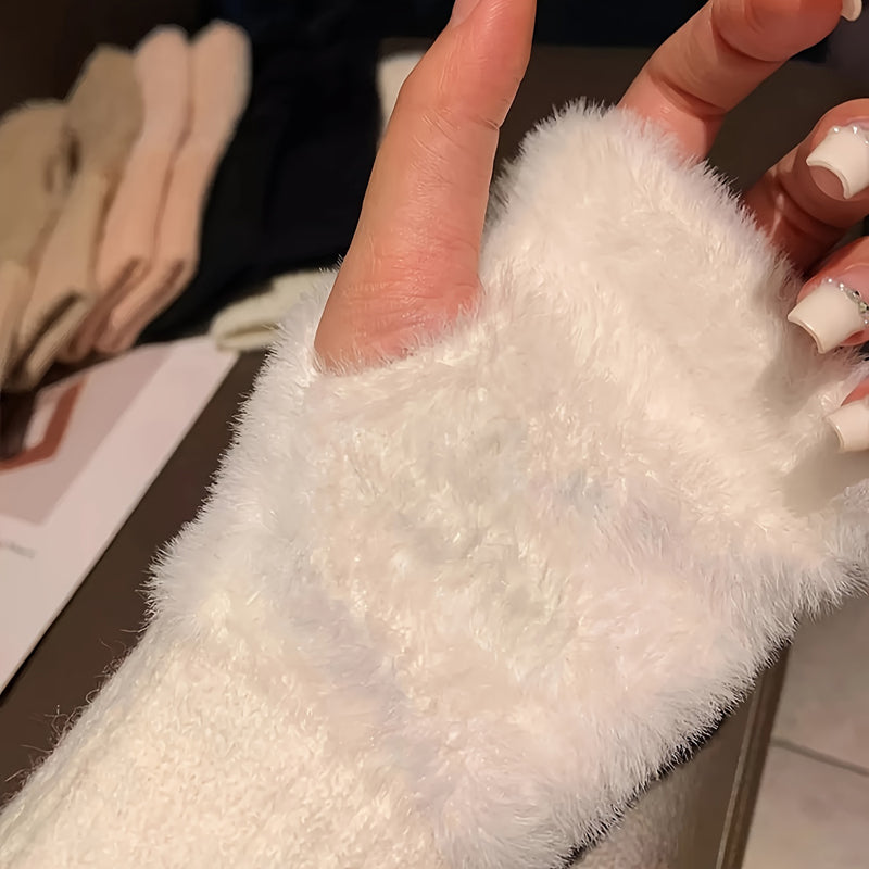 Katja™ | Fluffy Dames Faux Fur Hand Warmers