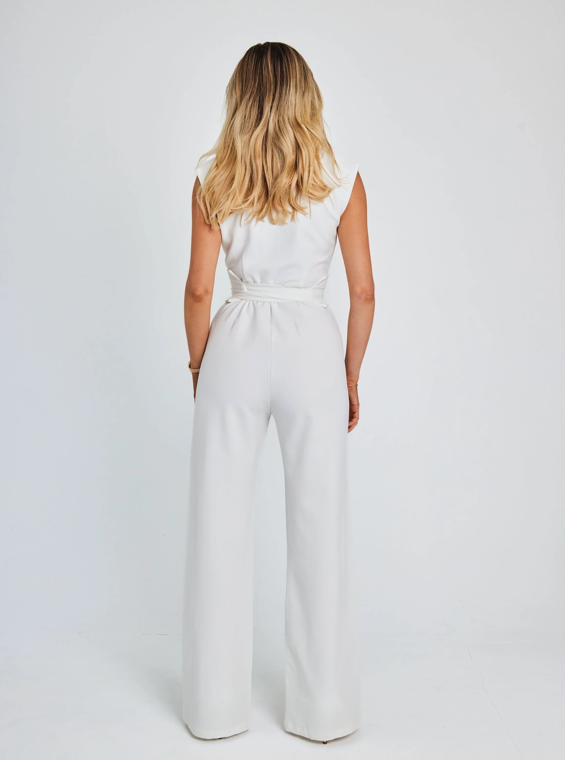 Lucille™ | mouwloze Jumpsuit met riem