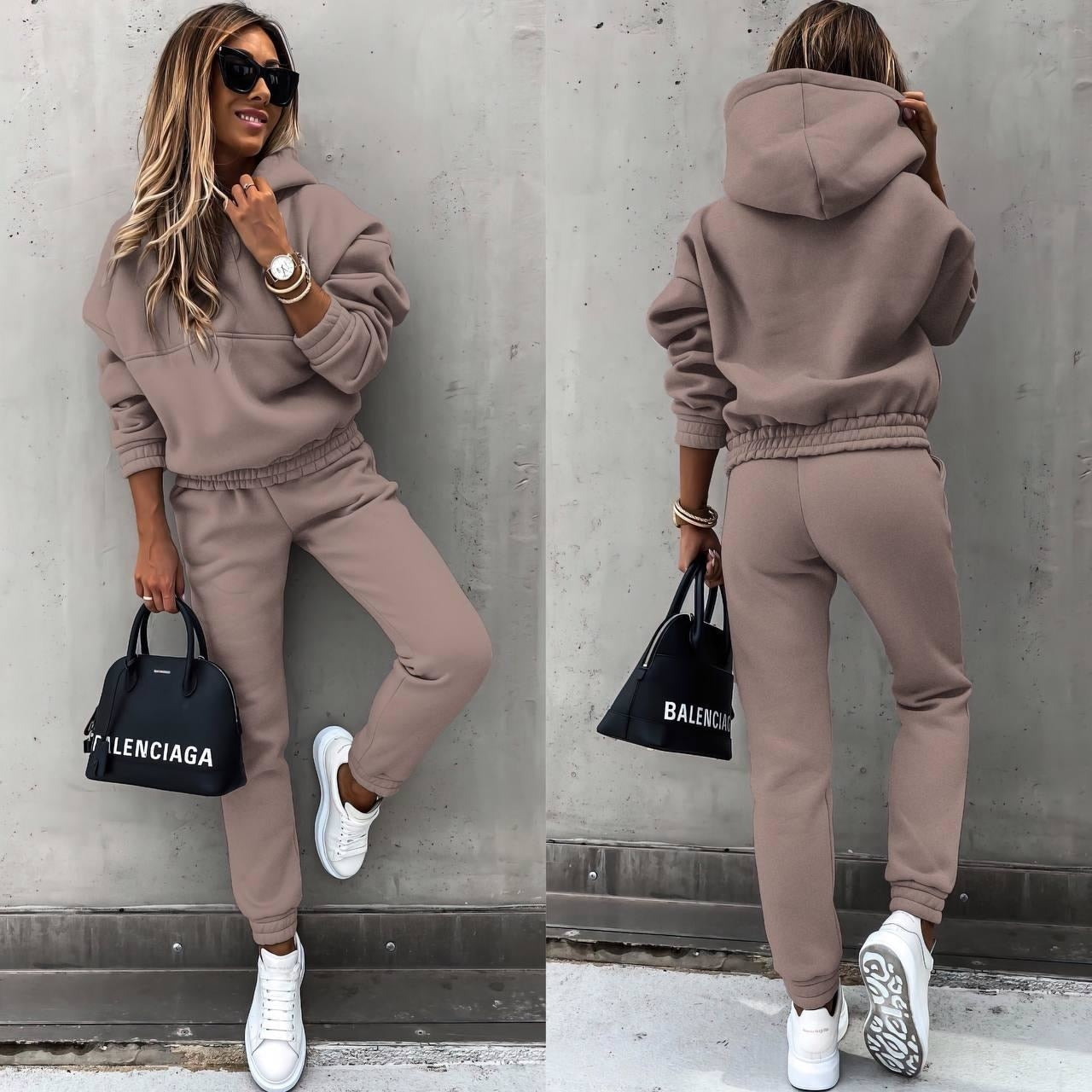 Lila™ | Comfortabel Dames Hooded Jogger Set