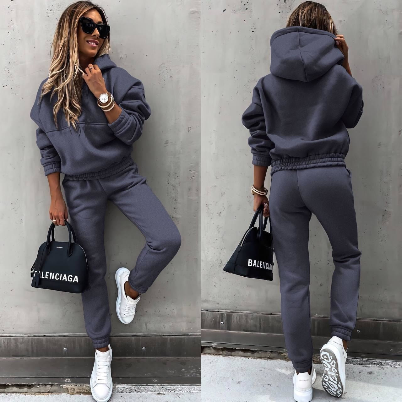 Lila™ | Comfortabel Dames Hooded Jogger Set