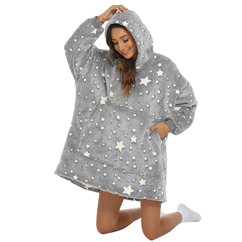 Ellie™ l Hooded Blanket Sweater