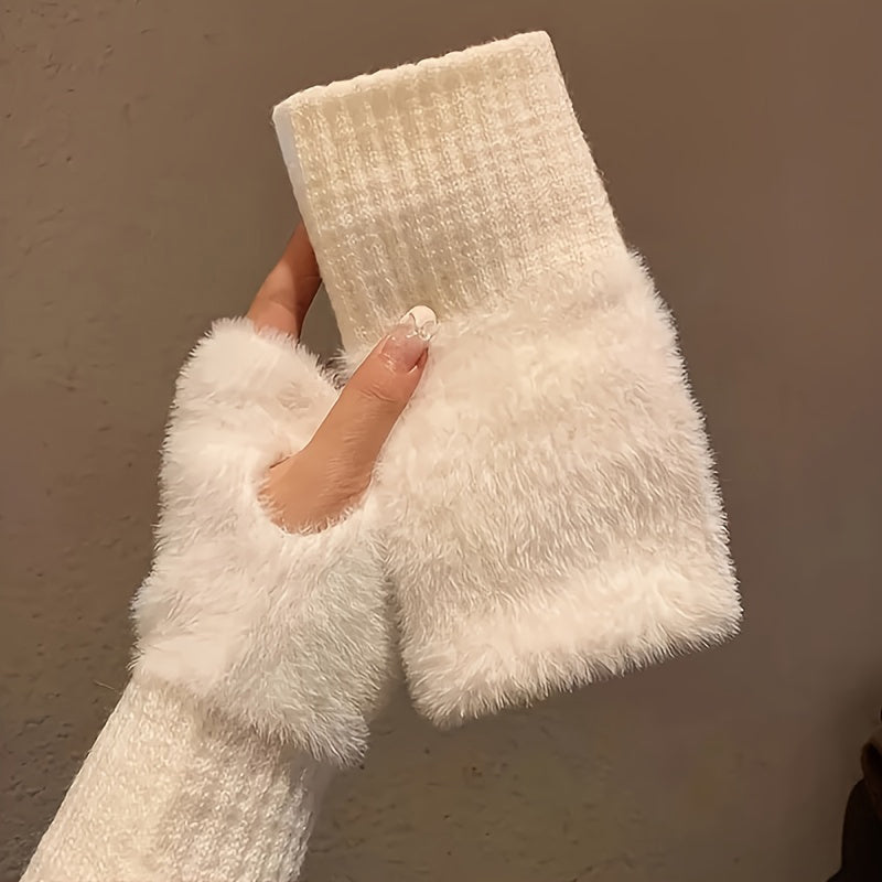 Katja™ | Fluffy Dames Faux Fur Hand Warmers