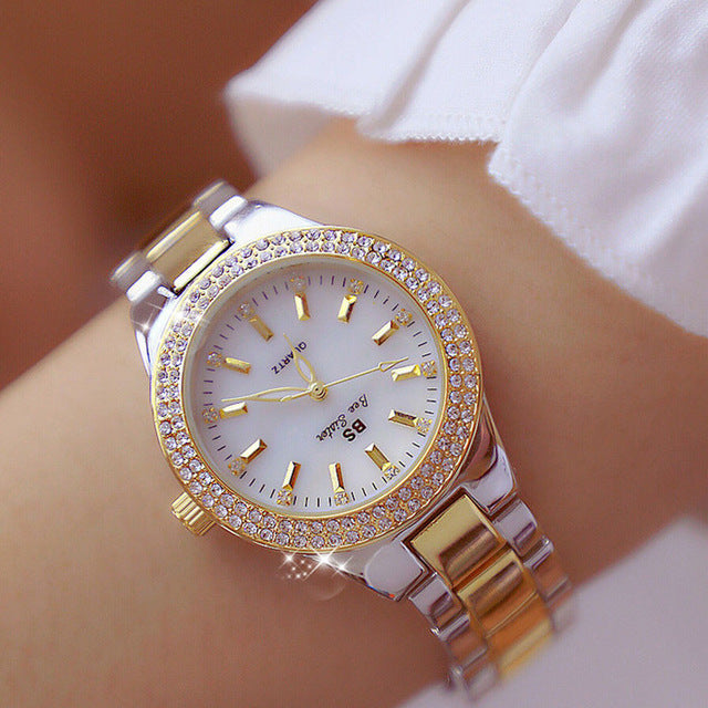 Maricon™ | Diamond Dames Quartz Horloge